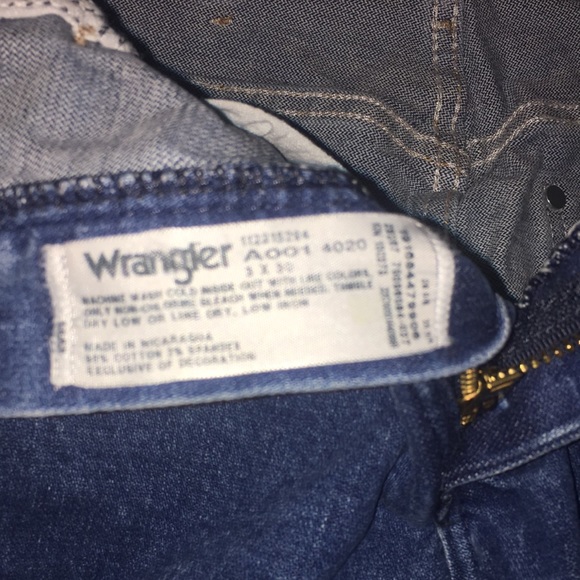Wrangler patch straight leg 3x30 jeans high rise - Picture 4 of 8